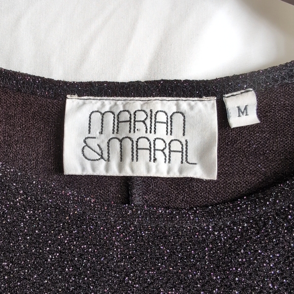 Vintage Marian and Maral Sleeveless Sparkly Cocktail Dress, Size M - Picture 4 of 7